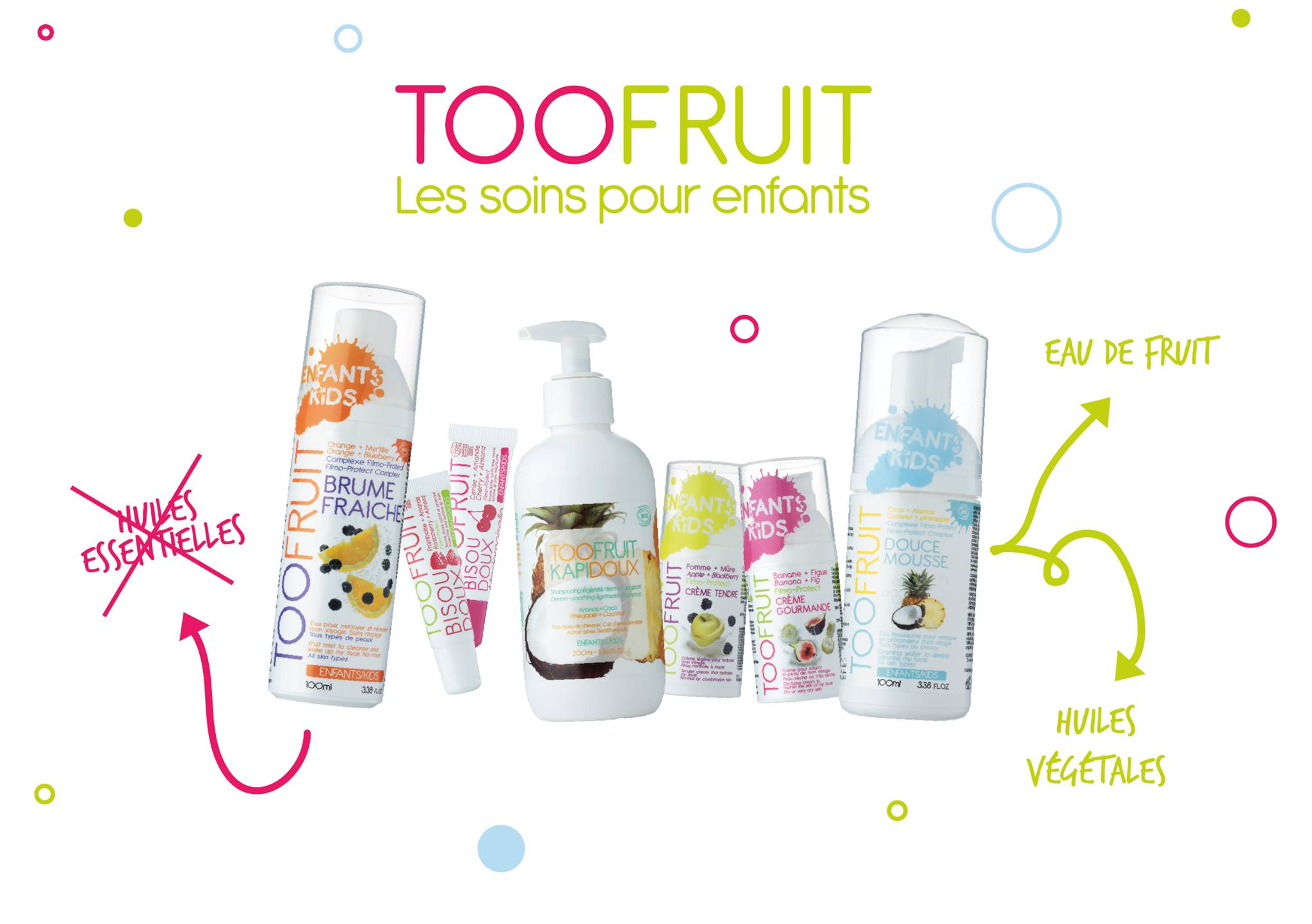 Soin pour enfant BIO et LUDIQUE "Toofruit" grain2beaute